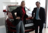 Visita de Coral Bistuer al Audi Center Madrid Las Rozas