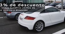 -3% de descuento en todos nuestros coches de uso interno y dirección 