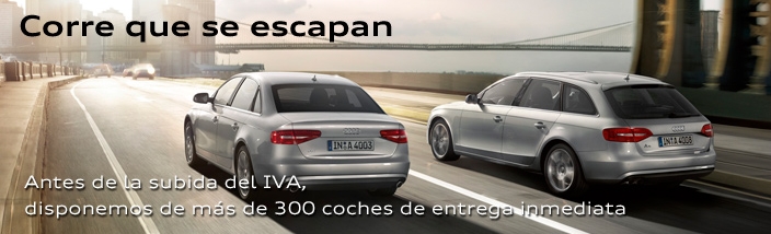 Llévate tu Audi nuevo antes de la subida del IVA